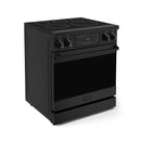 Gordon Ramsay by Thor Kitchen 4-Piece Appliance Package -  30-Inch Electric Range,  Wall Mount Range Hood, 36-Inch French Door Refrigerator, and Dishwasher in Black