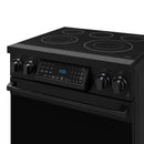 Gordon Ramsay by Thor Kitchen 4-Piece Appliance Package -  30-Inch Electric Range,  Wall Mount Range Hood, 36-Inch French Door Refrigerator, and Dishwasher in Black