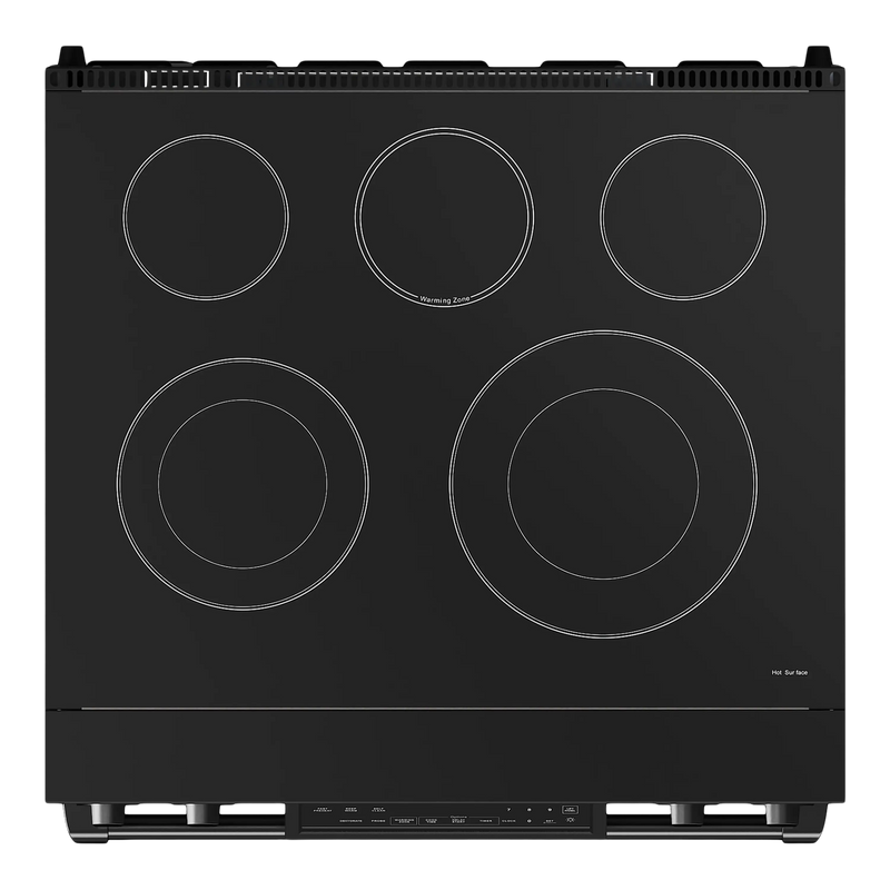 Thor Kitchen Gordon Ramsay Series 30-Inch Professional Electric Range with Tilt Panel Touch Control in Black (RSE30B)