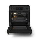 Gordon Ramsay by Thor Kitchen 4-Piece Appliance Package -  30-Inch Electric Range,  Wall Mount Range Hood, 36-Inch French Door Refrigerator, and Dishwasher in Black