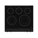 Gordon Ramsay by Thor Kitchen 4-Piece Appliance Package -  30-Inch Electric Range,  Wall Mount Range Hood, 36-Inch French Door Refrigerator, and Dishwasher in Black