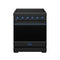 Gordon Ramsay by Thor Kitchen 30-Inch Professional Electric Range with Precision Knob Control in Matte Black with Blue Trim (RSE30PB-BLU)