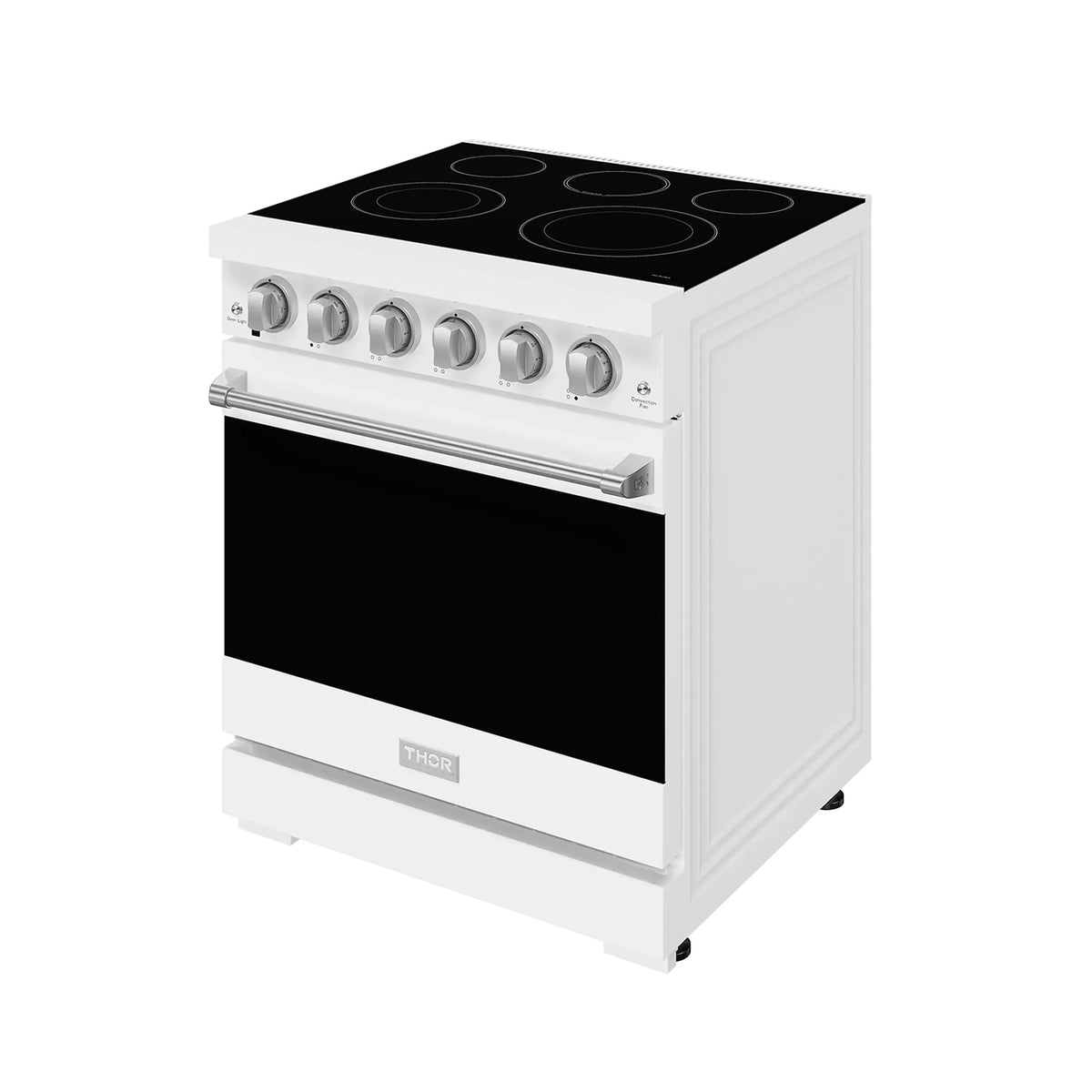 Gordon Ramsay by Thor Kitchen 30-Inch Professional Electric Range with Precision Knob Control in White with Stainless Steel Trim (RSE30PW)