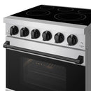 Gordon Ramsay by Thor Kitchen 30-Inch Professional Electric Range with Precision Knob Control in Stainless Steel with Black Trim (RSE30P-BLK)
