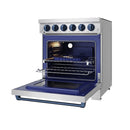 Gordon Ramsay by Thor Kitchen 30-Inch Professional Electric Range with Precision Knob Control in Stainless Steel and Blue (RSE30P-BLU)