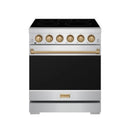 Gordon Ramsay by Thor Kitchen 30-Inch Professional Electric Range with Precision Knob Control in Stainless Steel and Bronze (RSE30P-BRZ)
