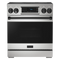 Thor Kitchen Gordon Ramsay Series 30-Inch Professional Electric Range with Tilt Panel Touch Control in Stainless Steel with Black Trim (RSE30-BLK)