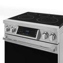 Gordon Ramsay by Thor Kitchen 4-Piece Appliance Package -  30-Inch Electric Range,  Wall Mount Range Hood, 36-Inch French Door Refrigerator, and Dishwasher in Stainless Steel