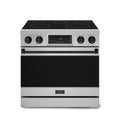 Gordon Ramsay by Thor Kitchen 36-Inch Professional Electric Range with Tilt Panel Touch Control and 6.0 Cu. Ft. Oven with Air Fryer and Self Clean in Stainless Steel with Black Trim (RSE36-BLK)