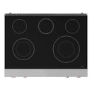 Gordon Ramsay by Thor Kitchen 36-Inch Professional Electric Range with Tilt Panel Touch Control and 6.0 Cu. Ft. Oven with Air Fryer and Self Clean in Stainless Steel with Rose Gold Trim (RSE36-RSG)