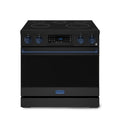 Gordon Ramsay by Thor Kitchen 36-Inch Professional Electric Range with Tilt Panel Touch Control and 6.0 Cu. Ft. Oven with Air Fryer and Self Clean in Black with Navy Blue Trim (RSE36B-BLU)