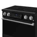 Gordon Ramsay by Thor Kitchen 4-Piece Appliance Package -  36-Inch Electric Range, Wall Mount Range Hood, 36-Inch French Door Refrigerator, and Dishwasher in Black with Bronze Trim