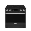 Gordon Ramsay by Thor Kitchen 36-Inch Professional Electric Range with Tilt Panel Touch Control and 6.0 Cu. Ft. Oven with Air Fryer and Self Clean in Black with Stainless Steel Trim (RSE36B-SS)