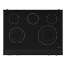 Gordon Ramsay by Thor Kitchen 3-Piece Appliance Package - 36-Inch Electric Range with Tilt Panel Touch Control, 36-Inch Refrigerator, and Dishwasher in Black with Stainless Steel Trim