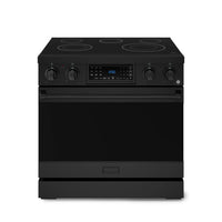 Thor Kitchen Gordon Ramsay Series 36-Inch Professional Electric Range with Tilt Panel Touch Control in Matte Black (RSE36B)