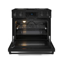 Gordon Ramsay by Thor Kitchen 4-Piece Appliance Package -  36-Inch Electric Range, Wall Mount Range Hood, 36-Inch French Door Refrigerator, and Dishwasher in Black