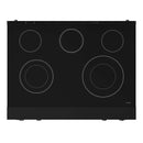 Gordon Ramsay by Thor Kitchen 3-Piece Appliance Package - 36-Inch Electric Range with Tilt Panel Touch Control, 36-Inch Refrigerator, and Dishwasher in Black