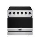 Gordon Ramsay by Thor Kitchen 36-inch Professional Electric Range in Stainless Steel with Black Trim (RSE36P-BLK)