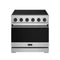 Gordon Ramsay by Thor Kitchen 36-inch Professional Electric Range in Stainless Steel with Black Trim (RSE36P-BLK)