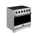 Gordon Ramsay by Thor Kitchen 36-inch Professional Electric Range in Stainless Steel with Black Trim (RSE36P-BLK)