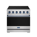 Gordon Ramsay by Thor Kitchen 36-inch Professional Electric Range in Stainless Steel with Blue Trim (RSE36P-BLU)