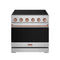 Gordon Ramsay by Thor Kitchen 36-inch Professional Electric Range in Stainless Steel with Rose Gold Trim (RSE36P-RSG)