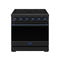 Gordon Ramsay by Thor Kitchen 36-inch Professional Electric Range in Black with Blue Trim (RSE36PB-BLU)