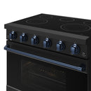 Gordon Ramsay by Thor Kitchen 36-inch Professional Electric Range in Black with Blue Trim (RSE36PB-BLU)