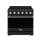 Gordon Ramsay by Thor Kitchen 36-inch Professional Electric Range in Black with Stainless Steel Trim (RSE36PB-SS)