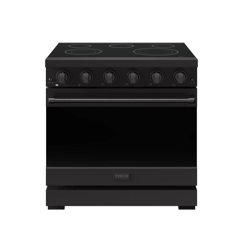 Thor Kitchen Gordon Ramsay 36-inch Professional Electric Range in Black (RSE36B)