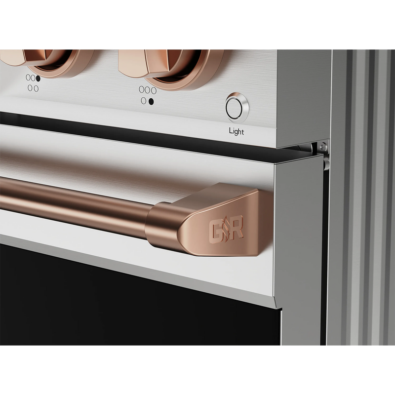 Thor Kitchen Gordon Ramsay Series 36-Inch Professional Electric Range with Tilt Panel Touch Control in Stainless Steel with Rose Gold Trim (RSE36-RSG)