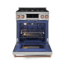 Gordon Ramsay by Thor Kitchen 3-Piece Appliance Package - 30-Inch Gas Range with Tilt Panel, 36-Inch Refrigerator, and Dishwasher in Stainless Steel with Rose Gold Trim