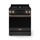 Gordon Ramsay by Thor Kitchen 30-Inch Professional Natural Gas Range with Tilt Panel Touch Control and 4.55 Cu. Ft. Self Clean Oven in Black with Rose Gold Trim (RSG30B-RSG)