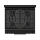 Gordon Ramsay by Thor Kitchen 3-Piece Appliance Package - 30-Inch Propane Gas Range, Tilt Panel, 36-Inch Refrigerator, and Dishwasher in Black with Rose Gold Trim