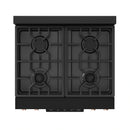 Gordon Ramsay by Thor Kitchen 3-Piece Appliance Package - 30-Inch Gas Range with Tilt Panel, 36-Inch Refrigerator, and Dishwasher in Black with Rose Gold Trim