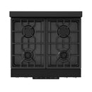 Gordon Ramsay by Thor Kitchen 3-Piece Appliance Package - 30-Inch Propane Gas Range, Tilt Panel, 36-Inch Refrigerator, and Dishwasher in Black with Stainless Steel Trim