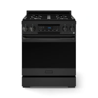 Gordon Ramsay by Thor Kitchen 30-Inch Professional Propane Gas Range with Tilt Panel Touch Control and 4.55 Cu. Ft. Self Clean Oven in Black (RSG30BLP)