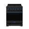 Gordon Ramsay by Thor Kitchen 30-Inch Professional Liquid Propane with Precision Knob Control in Black and Blue (RSG30PBLP-BLU)