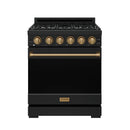 Gordon Ramsay by Thor Kitchen 30-Inch Professional Liquid Propane with Precision Knob Control in Black and Bronze (RSG30PBLP-BRZ)