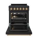 Gordon Ramsay by Thor Kitchen 30-Inch Professional Liquid Propane with Precision Knob Control in Black and Bronze (RSG30PBLP-BRZ)