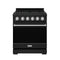Gordon Ramsay by Thor Kitchen 30-Inch Professional Gas Range with Precision Knob Control in Black with Stainless Steel Trim (RSG30PB-SS)