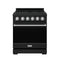 Gordon Ramsay by Thor Kitchen 30-Inch Professional Liquid Propane with Precision Knob Control in Black and Stainless Steel (RSG30PBLP-SS)