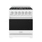 Gordon Ramsay by Thor Kitchen 30-Inch Professional Liquid Propane Range with Precision Knob Control in White with Stainless Steel Trim (RSG30PWLP)