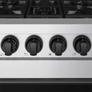 Gordon Ramsay by Thor Kitchen 30-Inch Professional Gas with Precision Knob Control in Stainless Steel with Black Trim (RSG30P-BLK)