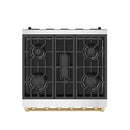 Gordon Ramsay by Thor Kitchen 30-Inch Professional Liquid Propane with Precision Knob Control in Stainless Steel with Bronze Trim (RSG30PLP-BRZ)