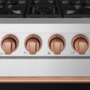 Gordon Ramsay by Thor Kitchen 30-Inch Professional Gas with Precision Knob Control in Stainless Steel with Rose Gold Trim (RSG30P-RSG)
