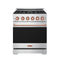 Gordon Ramsay by Thor Kitchen 30-Inch Professional Gas with Precision Knob Control in Stainless Steel with Rose Gold Trim (RSG30P-RSG)