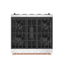 Gordon Ramsay by Thor Kitchen 30-Inch Professional Liquid Propane with Precision Knob Control in Stainless Steel with Rose Gold Trim (RSG30PLP-RSG)