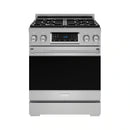 Gordon Ramsay by Thor Kitchen 3-Piece Appliance Package - 30-Inch Propane Gas Range, Tilt Panel, 36-Inch Refrigerator, and Dishwasher in Stainless Steel