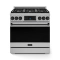 Gordon Ramsay by Thor Kitchen 36-Inch Professional Propane Gas Range with Tilt Panel Touch Control and 6.0 Cu. Ft. Self Clean Oven in Stainless Steel with Black Trim (RSG36LP-BLK)